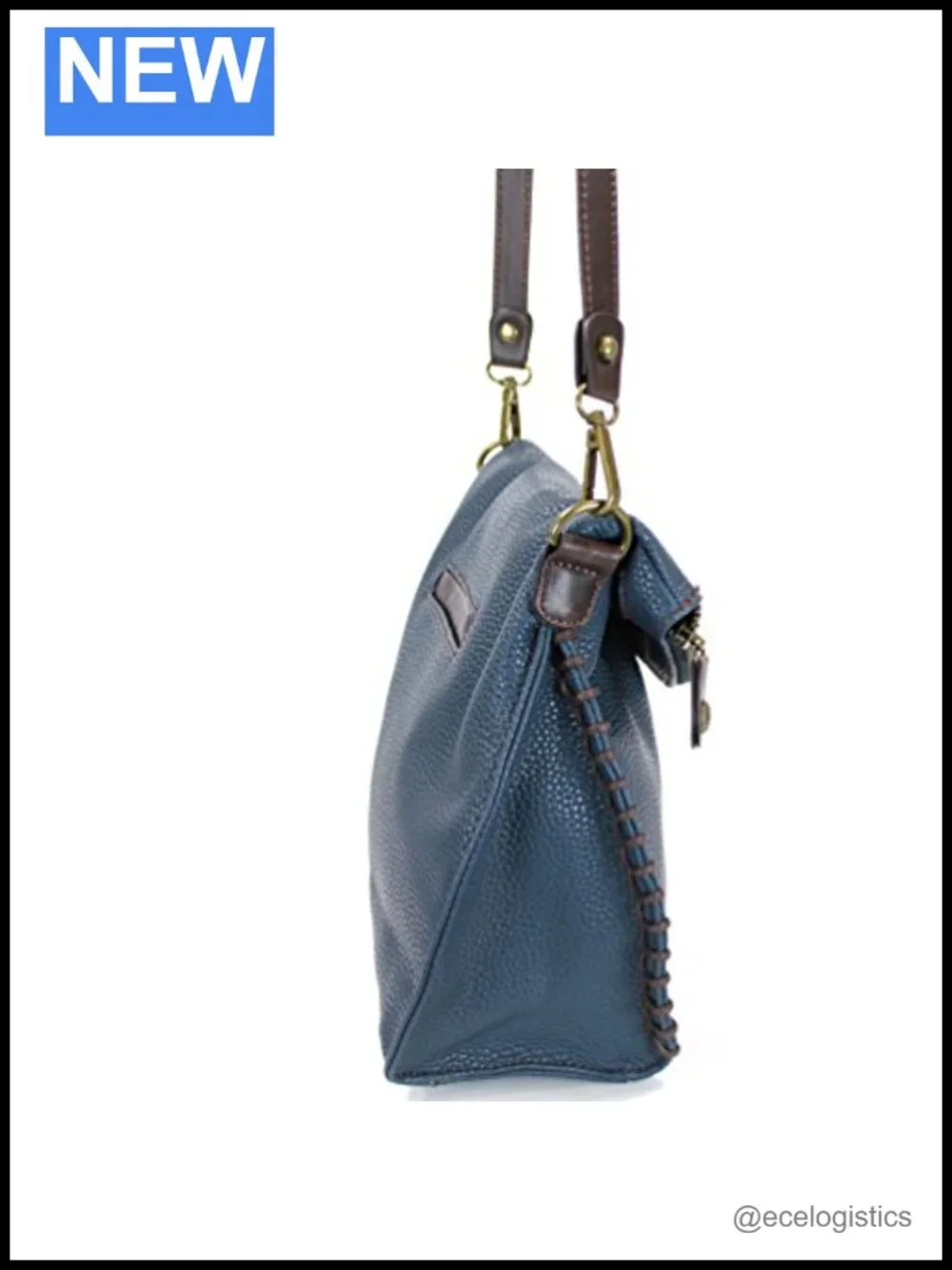 Charming Crossbody Bag with Flap Top and Zipper, Faux Leather, Convertible